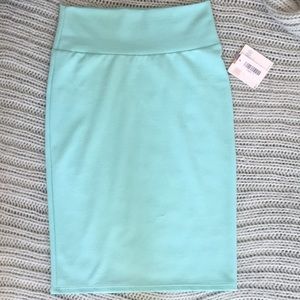 Lularoe mint Cassie pencil skirt size small NWT